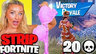 1 KILL = REMOVE 1 CLOTHING PIECE ON FORTNITE | Charlotte Parkes ft. @Hana