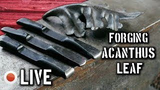 LIVE: Forging an Acanthus Leaf + Guillotine Tool Giveaway