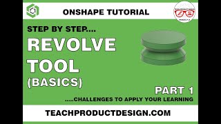 Onshape Tutorial- How to create a Revolve. The BASICS. Step by Step.