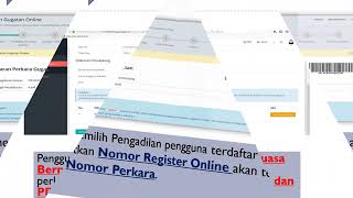 TATA CARA PENDAFTARAN GUGATAN ONLINE E FILLING