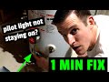 EASY FIX! Hot Water Heater Pilot Light Won't Stay Lit or On? How to fix waterheater in 1 minute