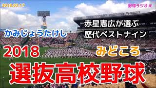 【高校野球】2018年選抜みどころ＆赤星憲広が選ぶ歴代ベストナイン かみじょうたけし 藪恵壹 20180317