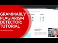 How to Use The Grammarly Plagiarism Detector