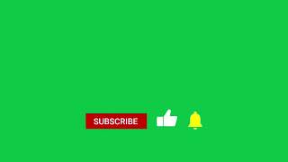 YouTube like subscribe bell icon buttons | Green screen