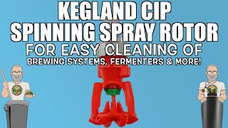 CIP Spinning Spray Rotor For Homebrewing