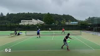 大雨でも時間いっぱいまでテニス@逆井運動場