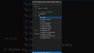 Inside out spiral square design using python turtle #Shorts subscribe for daily updates.