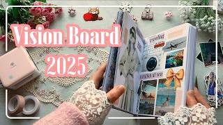 ⭐️My Vision Board 2025 in Bullet Journal - Journal with me ASMR