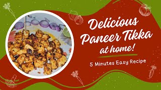 The Easiest Paneer Tikka Recipe–No Oven Needed! 🍳 || ఓవెన్ లేకుండా రెస్టారెంట్ స్టైల్ పన్నీర్ టిక్కా