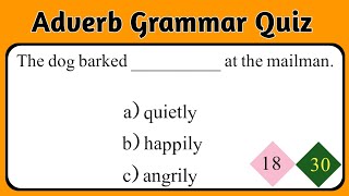 Adverb Grammar Quiz || Adverb Practice Quiz Or Test || Lead Editx