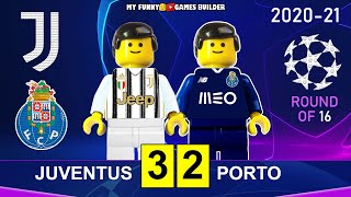 Juventus vs Porto 3-2 (4-4) Champions League 2021 • All Goals Highlights Juve Porto Lego Football