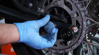 BENELLI TRK 502X - EasyBlock Motorcycle Wheel Lock - Installation Video