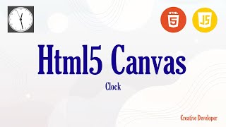 How To Draw Clock Html5 Canvas || Html5 Canvas || Canvas Tutorial || Canvas || Canvas Clock || Html