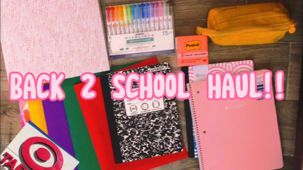 Back To School Haul Youtube