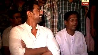 TMC candidate Deb starts campaign and visits his village home at Mahishda