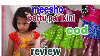 #meesho trending pattu parikini sets kids review cash on delivery #viral #meeshohaul