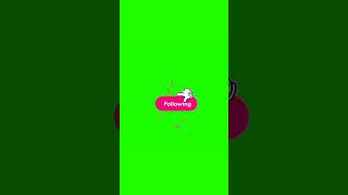 INSTAGRAM FOLLOW BUTTON GREEN SCREEN | #shorts #viral #follow