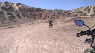 Adam test rides the Ossa TR300i trials bike