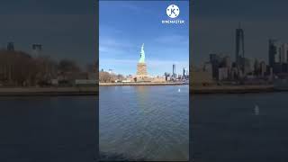 Statue of liberty in New York City Boat tour #shorts