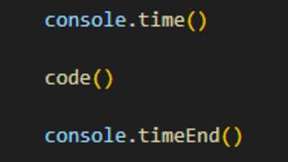 Timing JavaScript programs + optimization