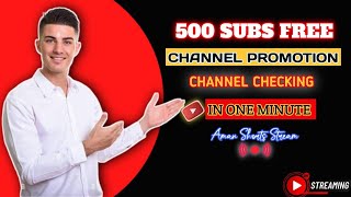 500 subscribe free promotion! Live channel check and free promotion! ❤️❤️ Welcome 😀😀