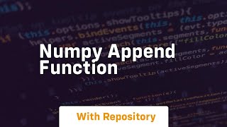 numpy append function