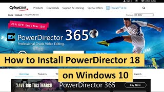 How to Install PowerDirector 18 on Windows 10