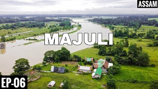 MAJULI IN 3 MINUTES all DRONE SHOTS | World's Largest Riverin Island