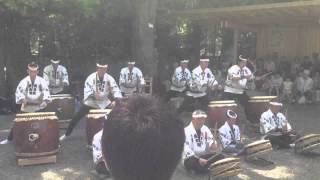 深川　富岡八幡宮　葵太鼓　「雷鳴」