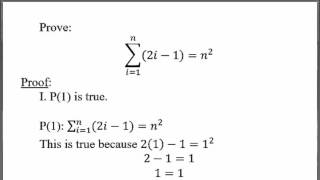 Proof by Mathematical Induction First Example