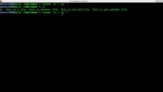 Removing Spaces from File Names in the Linux Shell Script Tutorial Rename