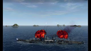 World War Battleship USS Montana gameplay and review!