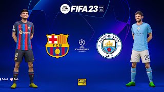 FIFA 23 - Barcelona vs Manchester City - UEFA Champions League | Gameplay PS5™ [4K 60fps]