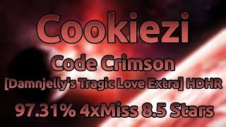 Cookiezi | Shiron - Code Crimson [Damnjelly's Tragic Love Extra] HDHR 97.31% 4xMiss ★8.5