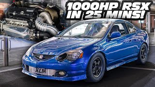 Building a 1000HP AWD Honda in 25 Mins! (WORLD'S FASTEST RSX GIVEAWAY!)