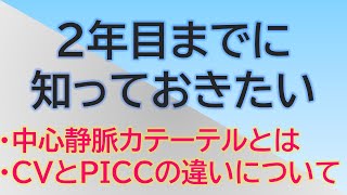 【看護の学舎】 CVとPICCの違いについて