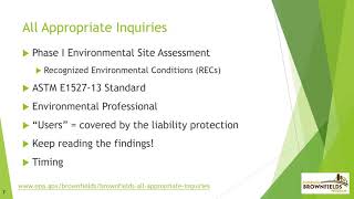 Brownfields 101 Part 1.2: Brownfield Overview & Liability Protections
