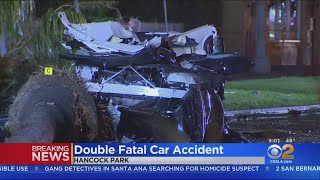 2 Dead After Car Slams Into Hydrant In Hancock Park