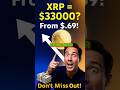 Why XRP Could Be Your Next BIG Investment: From $0.69 to $3000! #xrpnewstoday #xrppriceprediction