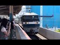 【復活運転！】jr貨物ef210形100番台138号機（旧塗装）＋タキ18b（両）が北朝霞駅2番線を高速通過するシーン（4091レ・岡a27・石油輸送） 2024.9.14