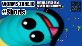 worms zone.io slither snake game savage kill moments - ulang rakus//please subcribe #shorts