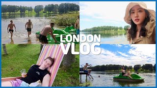 (ENG)Swimming in the Lake l 아침 댓바람 부터 호수 수영🏊‍♀️ 수채화 같은 풍경🌳 리투아니아 여행 2탄🇱🇹 금요일 퇴근후 급데이트, 남편 새옷 망친 썰..