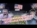 BRITISH FATHER & SON REACT TO THE BEST ATMOSPHERES IN US COLLEGE FOOTBALL | REACTION!!