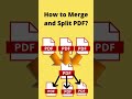 How to merge and split PDF?|EASIEST WAY|LESS TIME TAKEN TECHNIQUE|