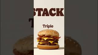 BK Stackers ad but every time he says “burger” it restarts #shorts #funny