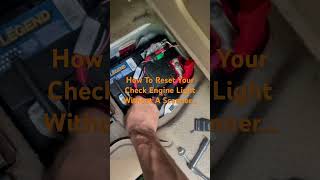 Check Engine Light Limp Mode Reset Without A Scanner How To