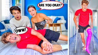I GOT INJURED AND BROKE MY LEG! **They freaked out!**