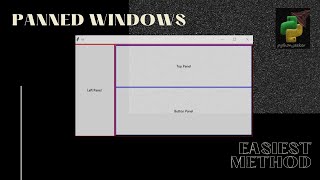 Creating Panned Windows Using Tkinter