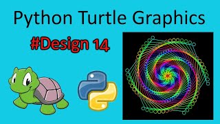 python turtle graphics tutorial || #design14 || Python graphics