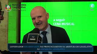 ENTREVISTA PROFESSOR BONATTO -  ABERTURA DO LEGISLATIVO NA ASSEMBLÉIA LEGISLATIVA